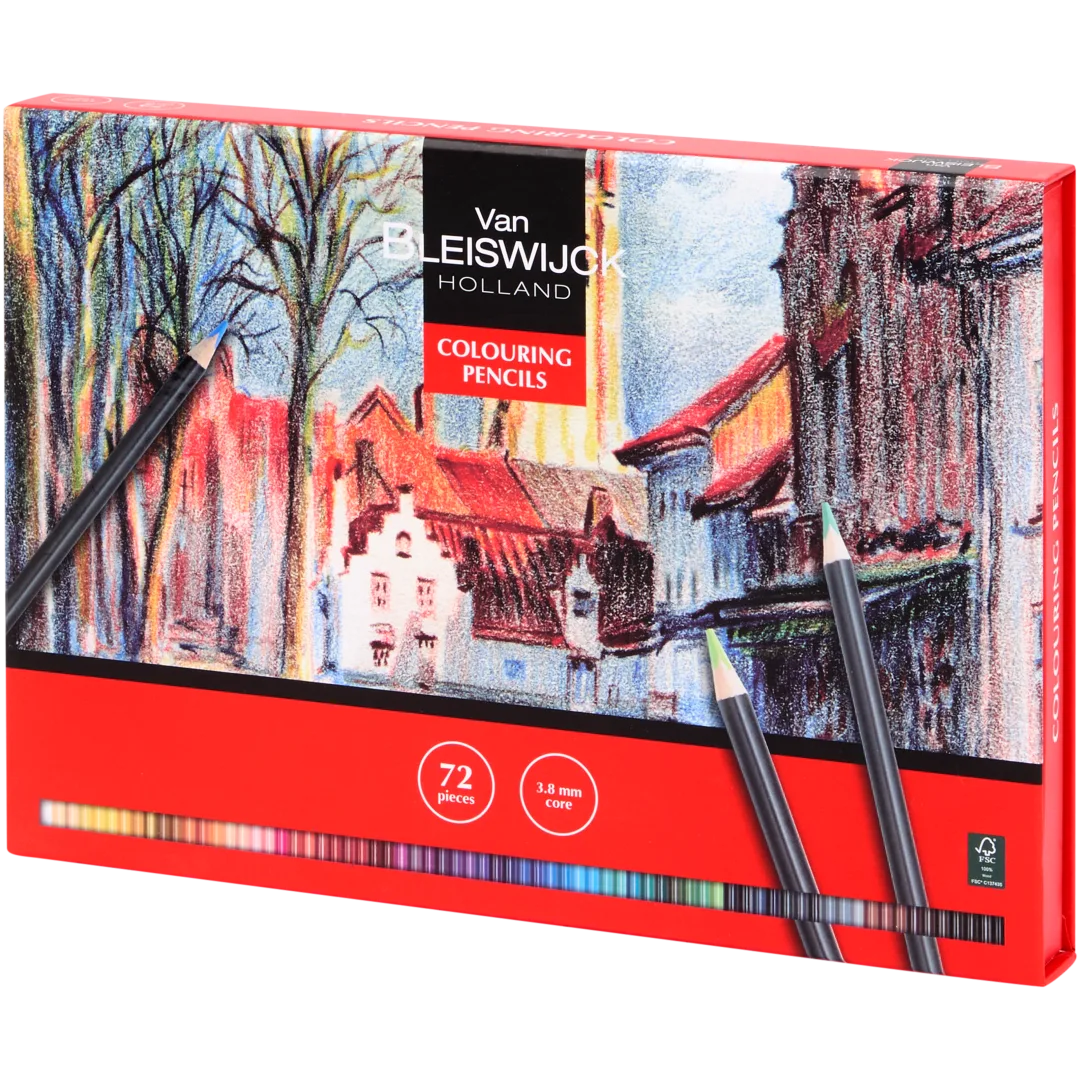 Van Bleiswijck kleurpotloden 72 stuks