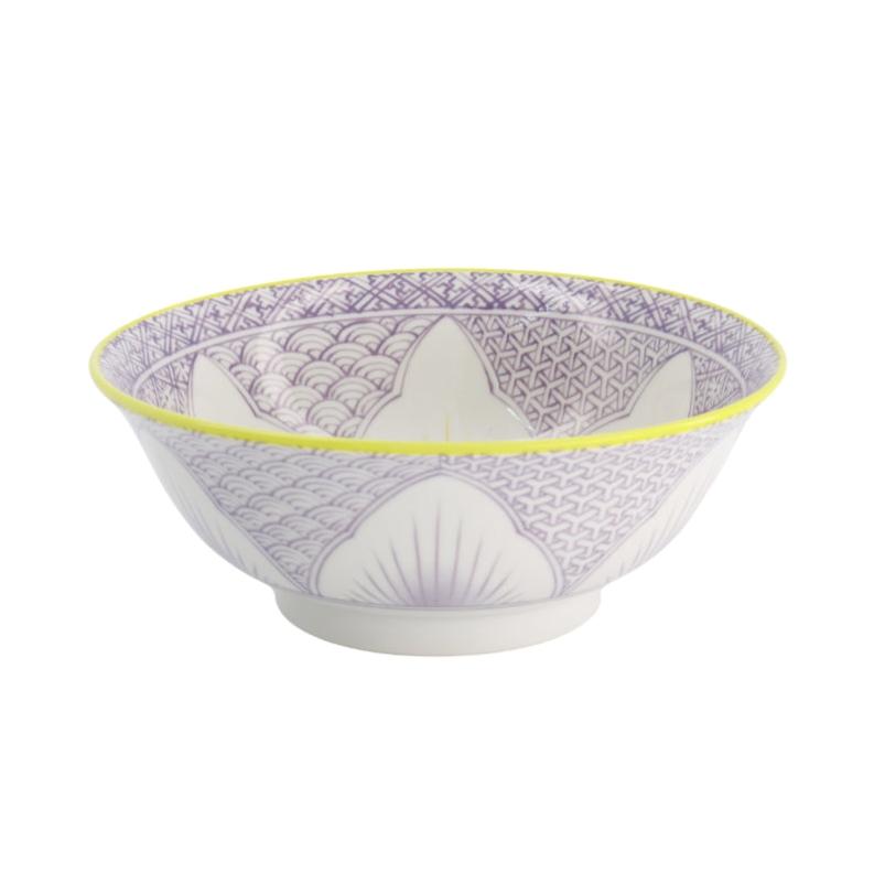 Tokyo Design Studio  Lily Flower Ramen skål, lilla - 1200 ml.