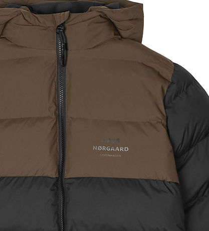 Mads Nørgaard Steppjacke - Recycle Junino - Schwarz/Demitasse