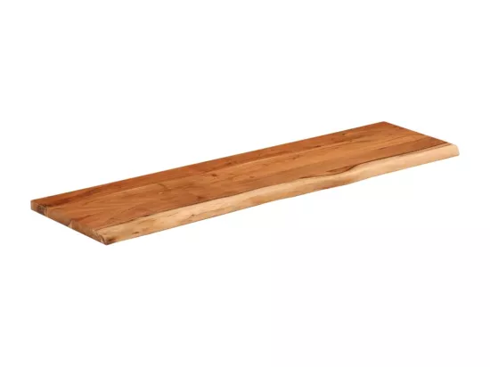 Étagère murale rectangulaire massif acacia bordure assortie