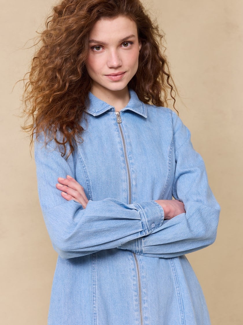 Hilda kjole Stonewash