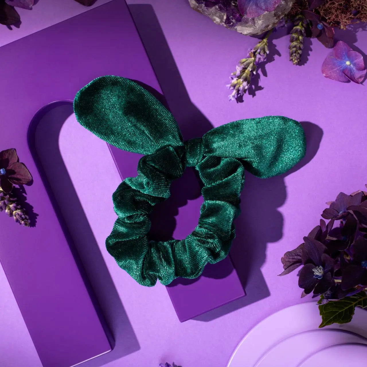 In The Bloom light Velvet Scrunchie 01 Love At First Bloom