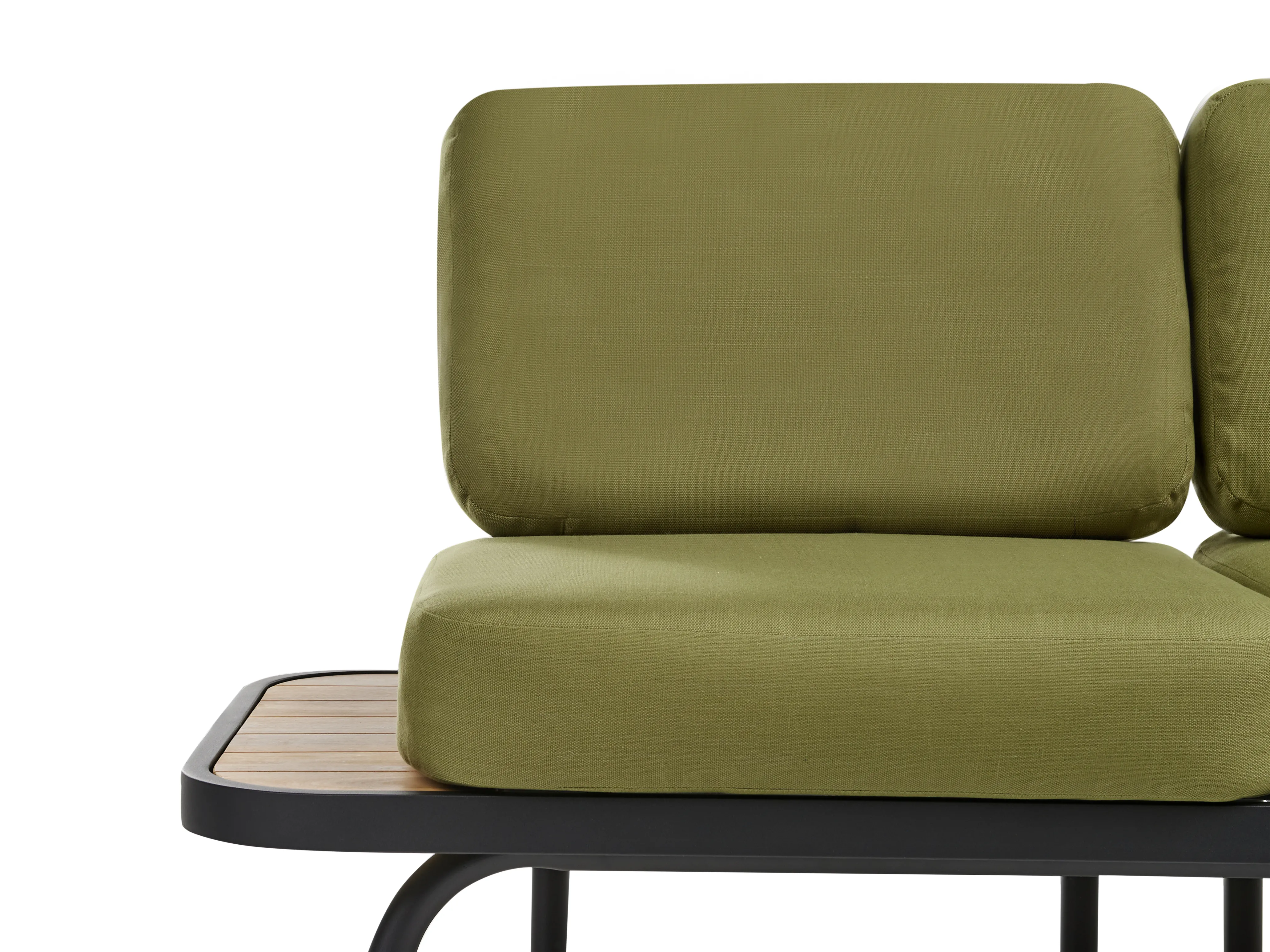 Loungeset met tafel 4-zits MINOZZO Gecertificeerd acaciahout Olijfgroen