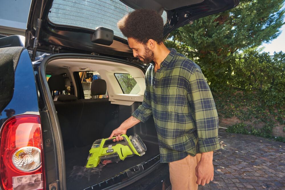 RYOBI 18 V ONE+ Akku-Textilreiniger RDC18-0, Behältervolumen 200 ml, ohne Akku und Ladegerät
