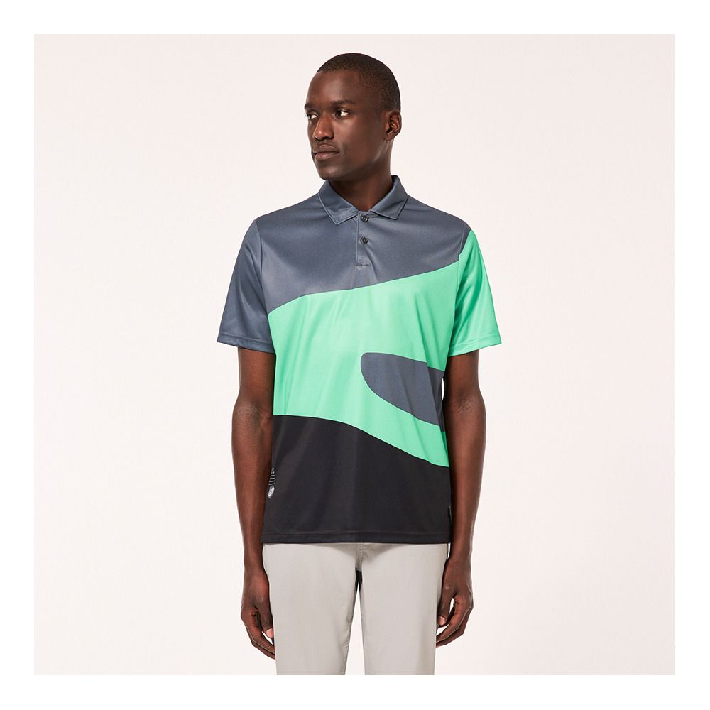 Oakley REDUCT WAVE - Polo Homme virulent green