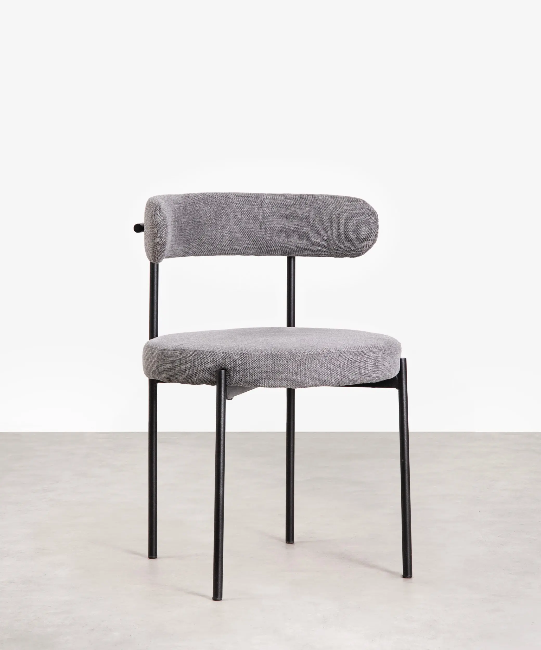 Silla de Comedor en Tela y Metal Alexia