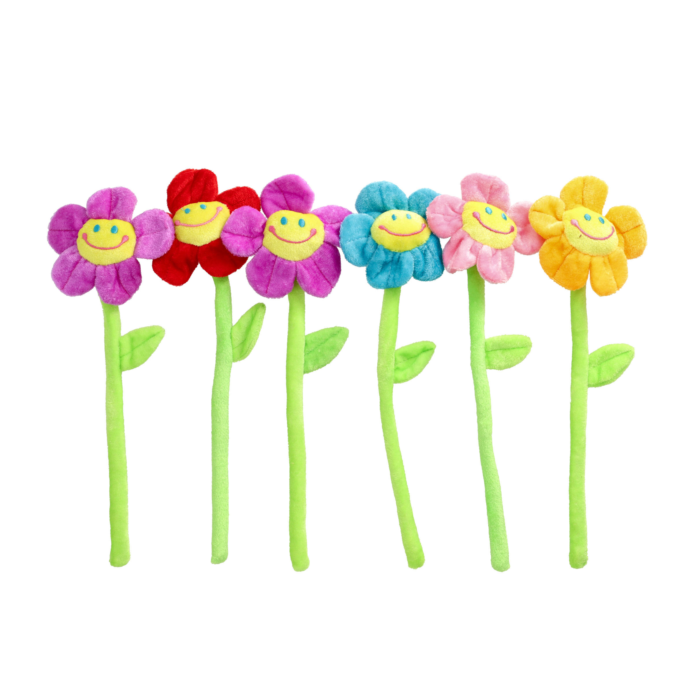 (10er Set) 30cm Plüsch Vorhang Raffhalter Binder Kinderzimmer Deko Biegbare Gardinenhalter - Blumen