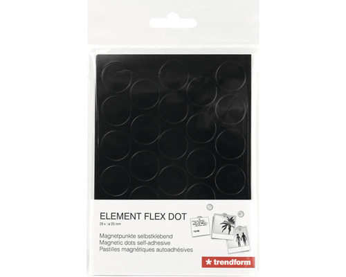 Magnetische stippen ELEMENT DOT FLEX zwart