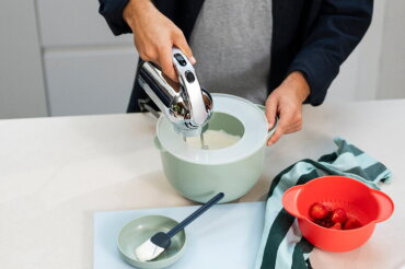 Beslagkom met spatdeksel Chef It 3000 ml  - Nordic sage