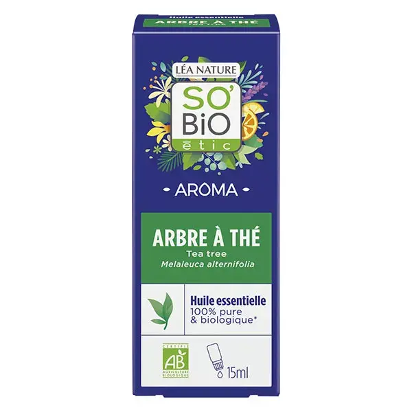 Óleo Essencial de Melaleuca Orgânico So'Bio Étic Aroma 15ml