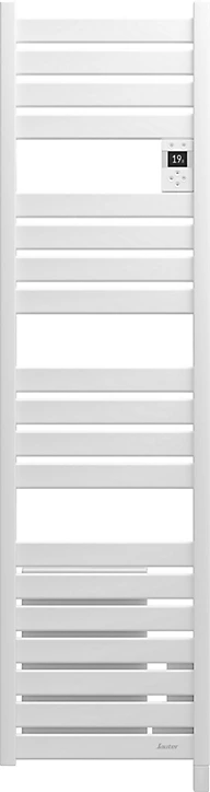 Sèche-serviettes électrique à inertie fluide Sauter Kelud Slim blanc 500W + soufflerie 1000W