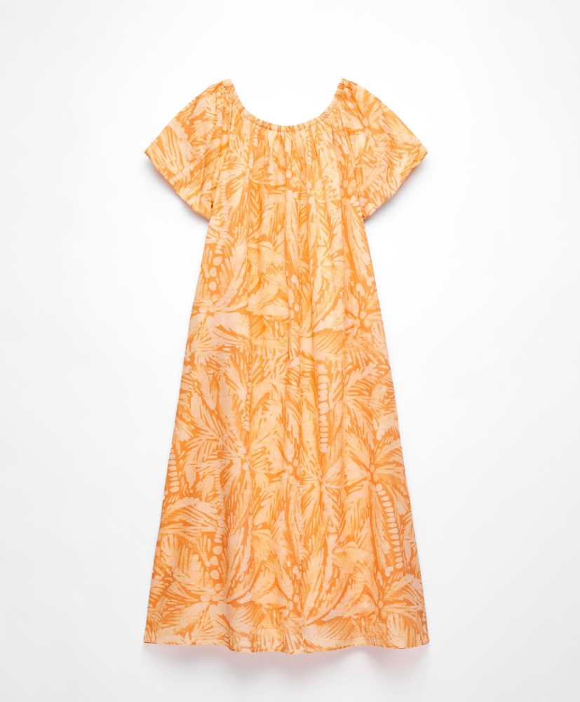 Vestido ombro a ombro, 100% algodão