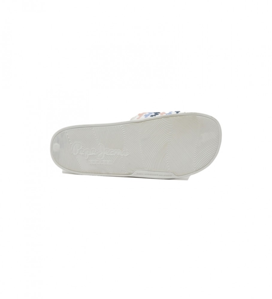 Conjunto de chinelos Pepe Jeans Slider brancos