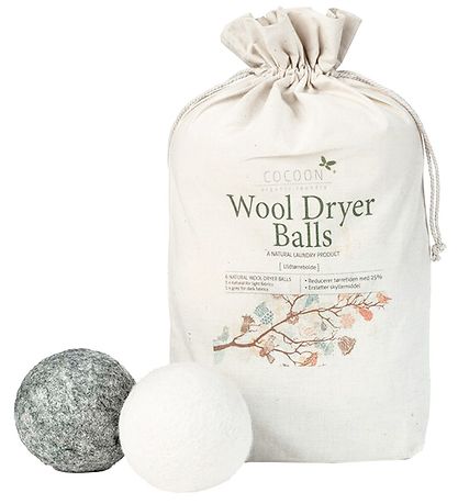 Cocoon Company Wäscheball - Wolle - 6er-Pack - Grau/Weiß
