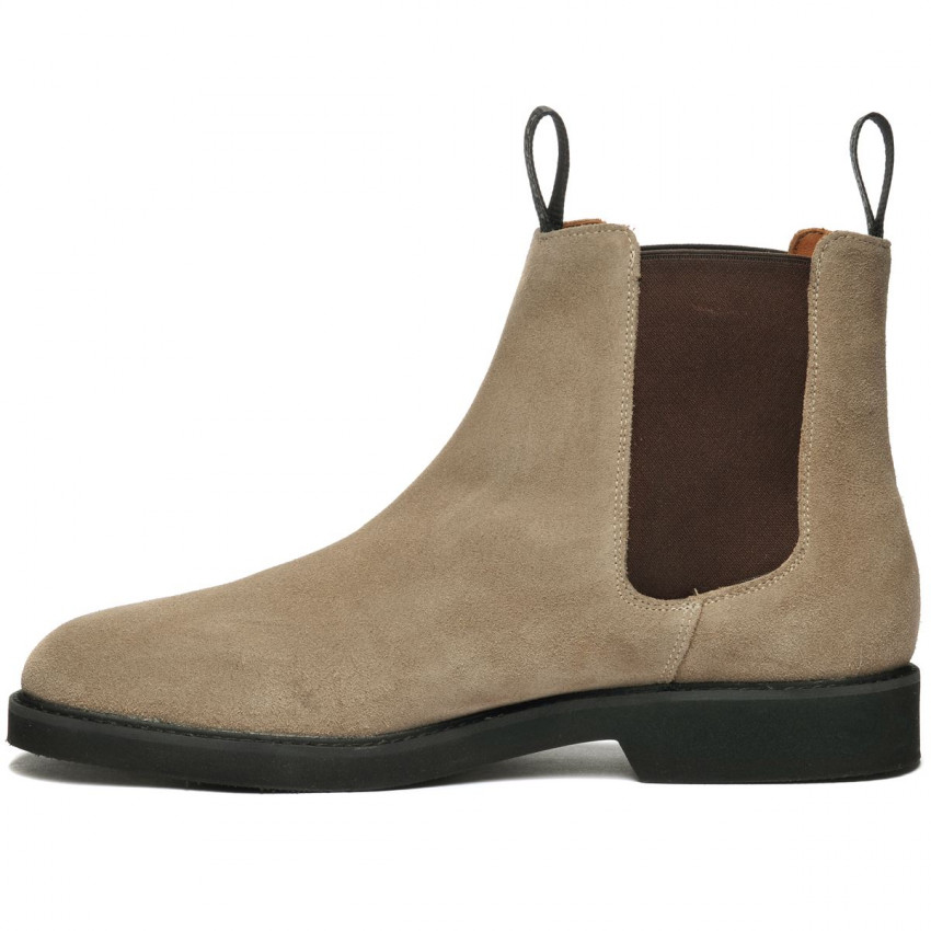 CHELSEA SUEDE POLARIS Beige Taupe-Bottines Chelsea Suede homme