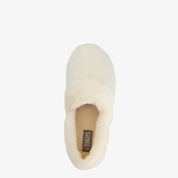 Thu!s dames pantoffels imitatiebont beige