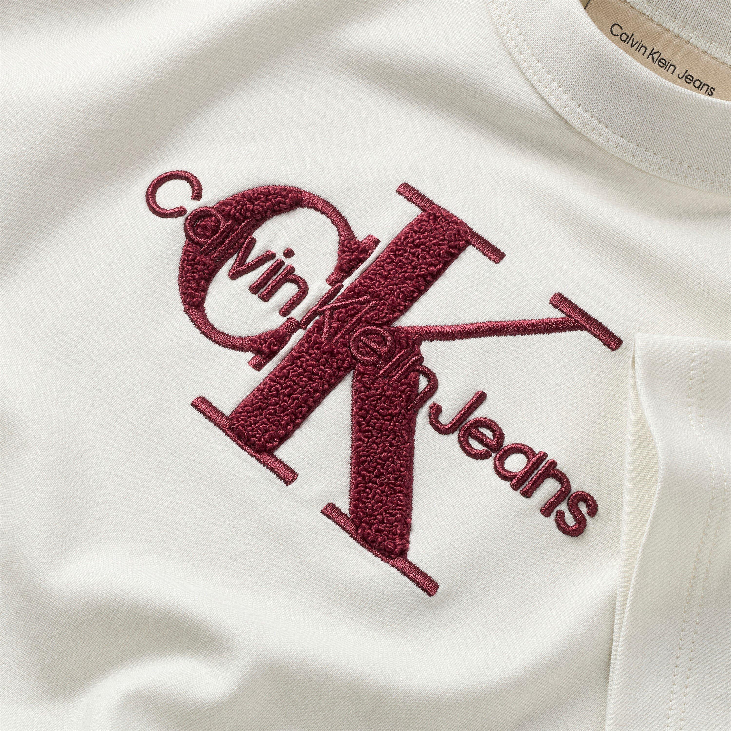 Calvin Klein Jeans Cropped Logo T Shirt Juniors