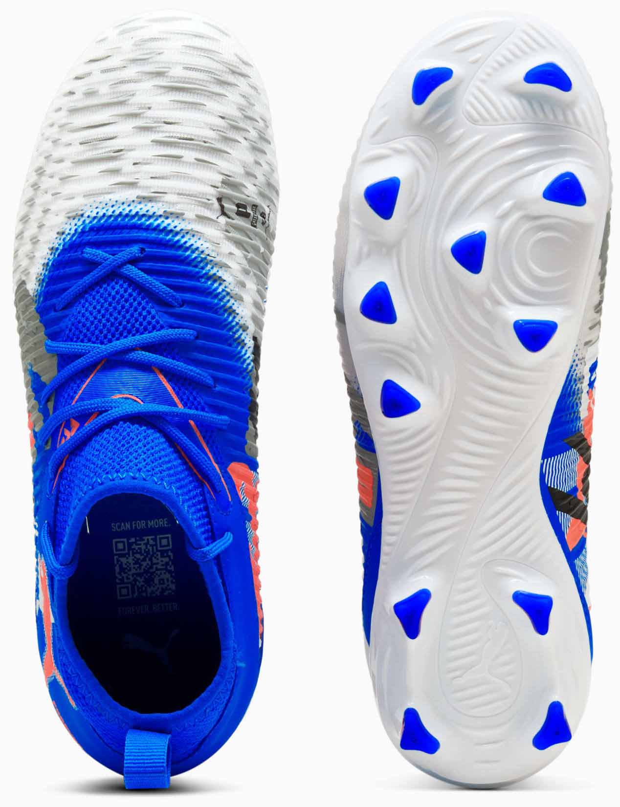Future 8 Match Forever FG/AG Junior PUMA White/Ultra Blue/Feather Gray/Puma Black/Glowing Red