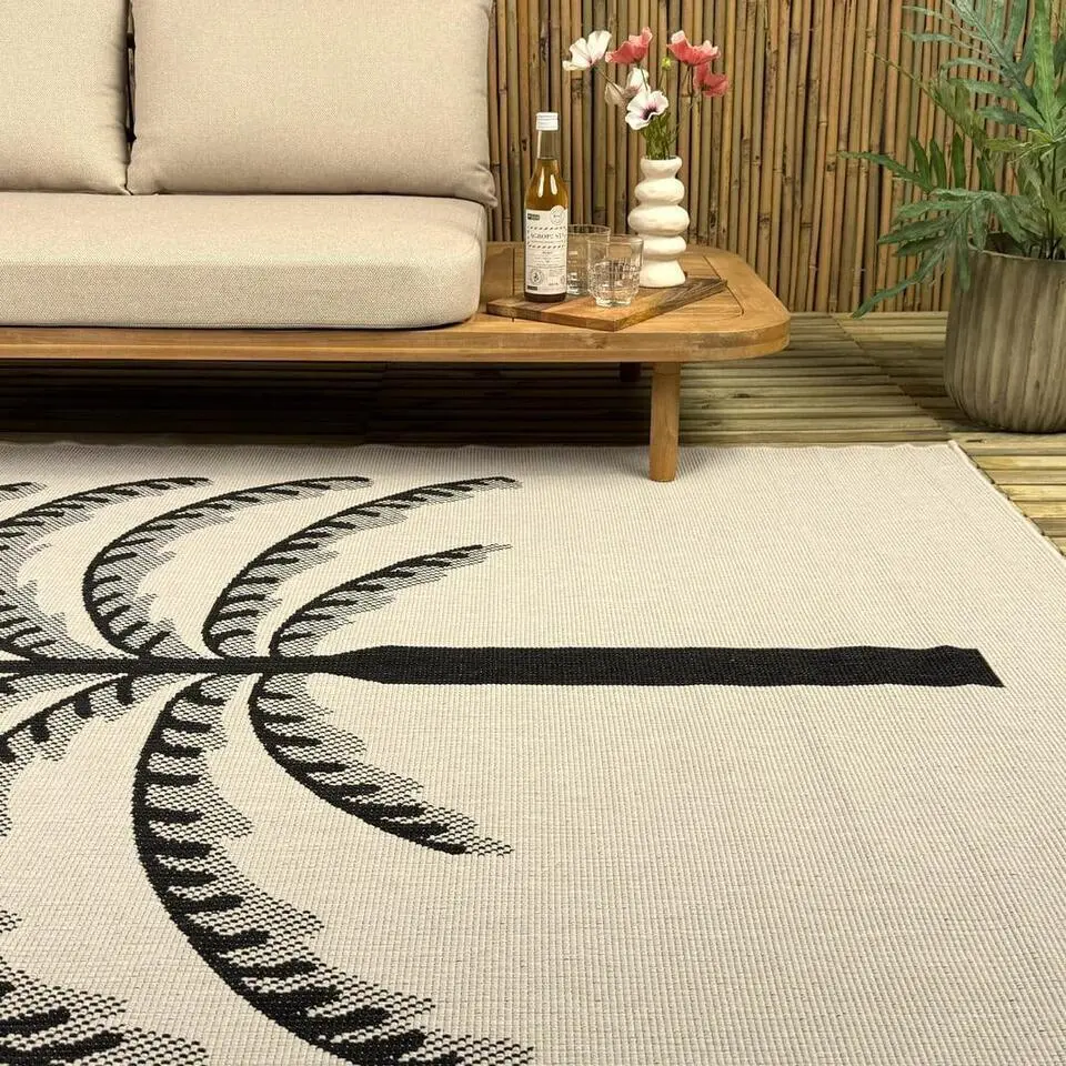 Interieur05 buitenkleed zwart/wit Breeze - 290 x 200 cm