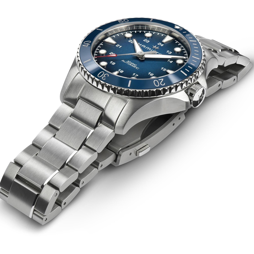 Hamilton Khaki Navy Scuba Auto 43 Blau