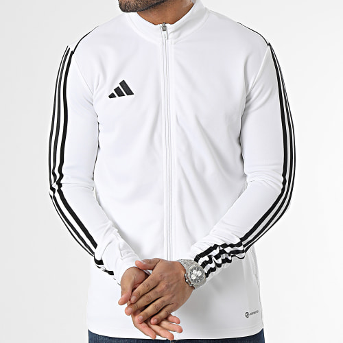 Veste Zippée A Bandes Tiro 23 HS3501 Blanc