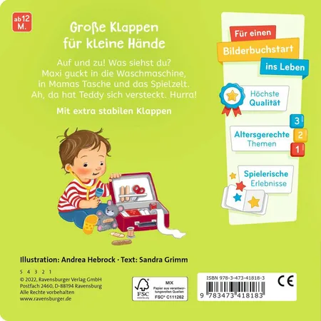 Ravensburger Was siehst du? Klapp auf, klapp zu! Mein Zuhause