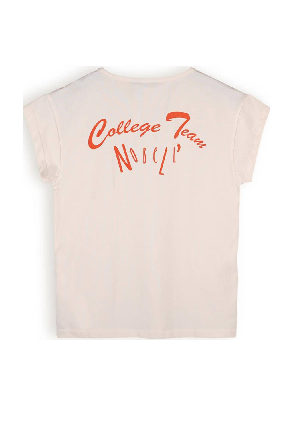NoBell’ T-shirt Kasis met backprint ivoor