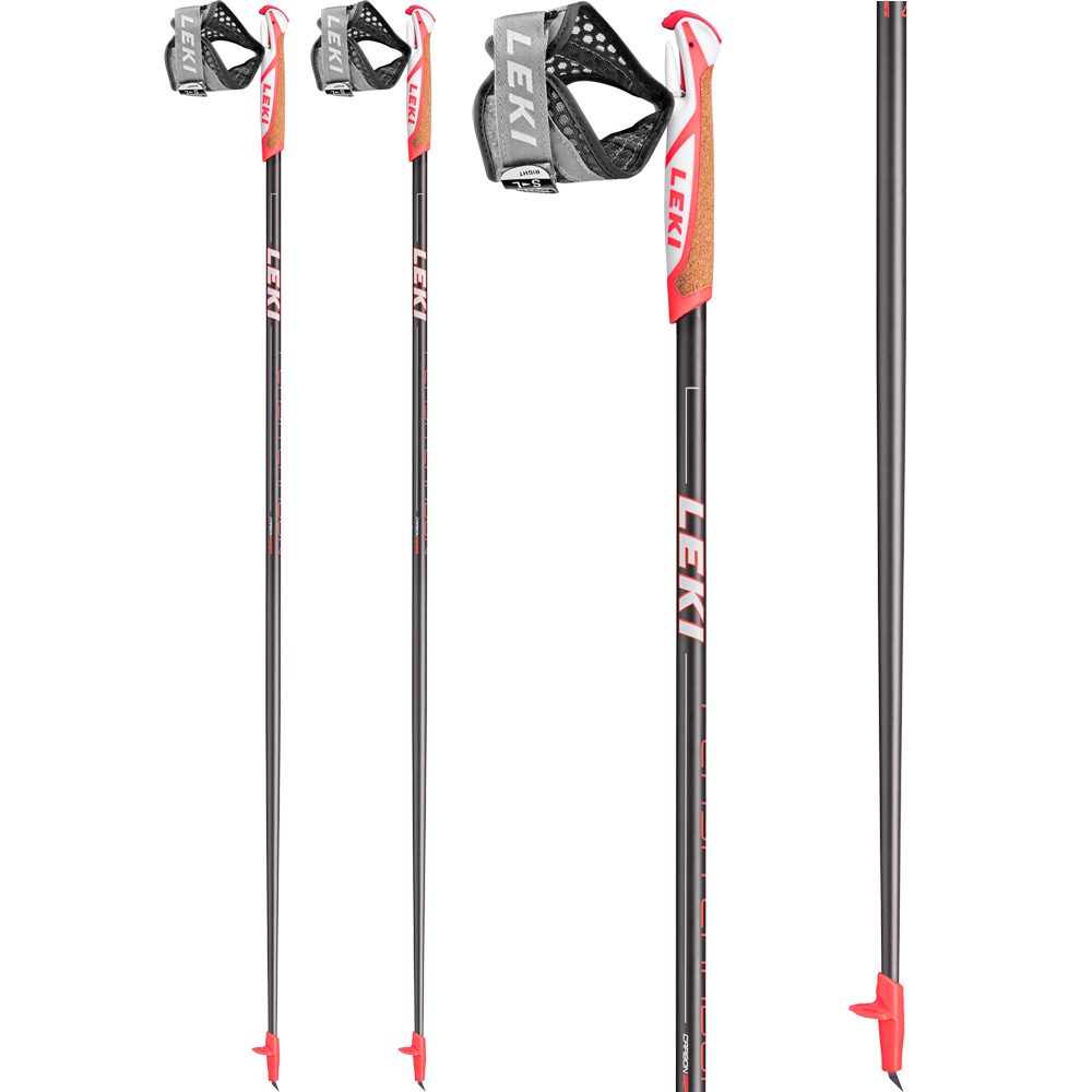 LEKI Flash Carbon Nordic Walking Stöcke dunkelanthrazit