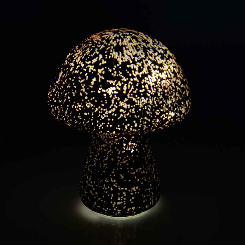 Champignon lumineux LED en verre