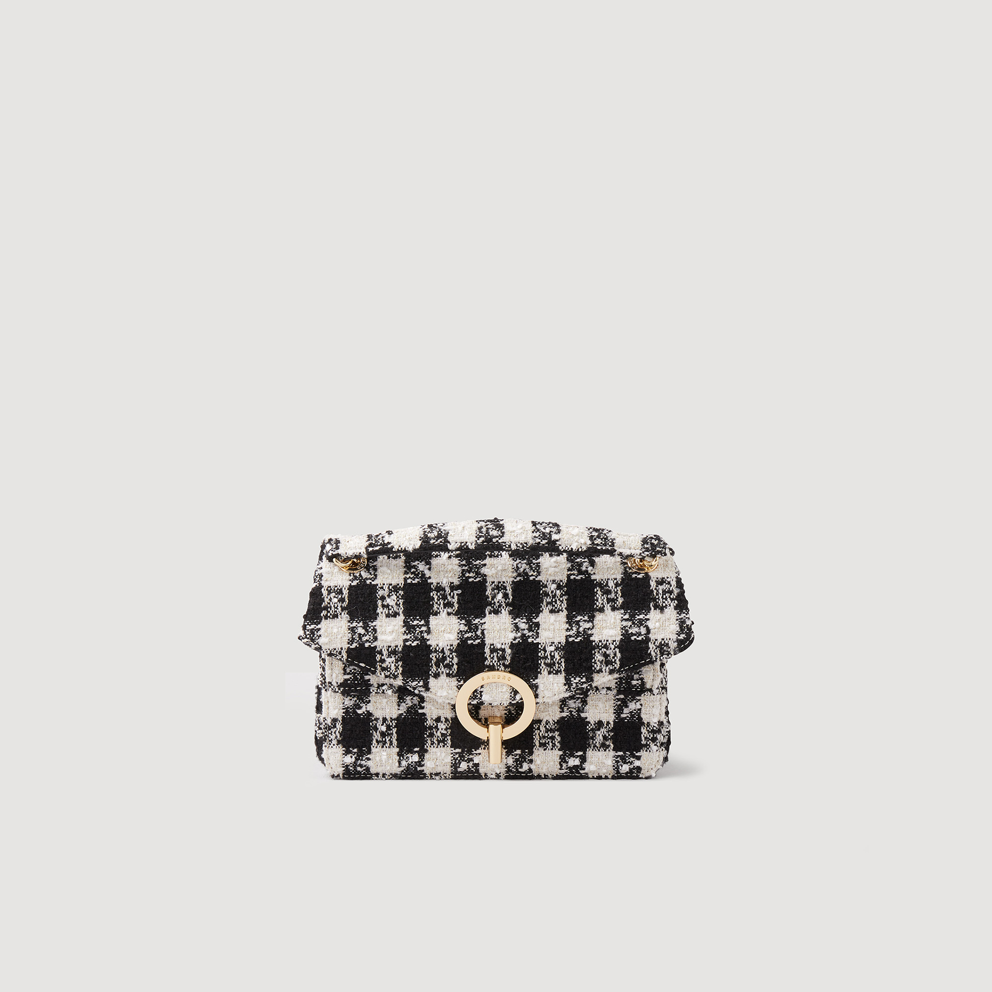 Sac Yza en tweed pied-de-poule