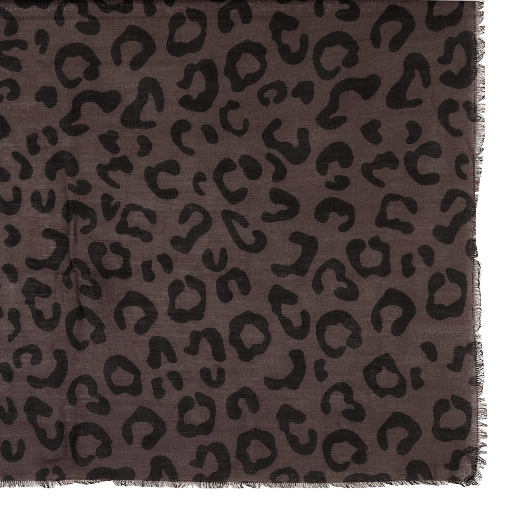 LINO - Foulard léopard | Noir