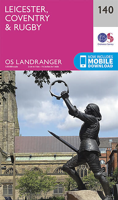 ORDNANCE SURVEY - 140 GB LEICESTER 1 50 000