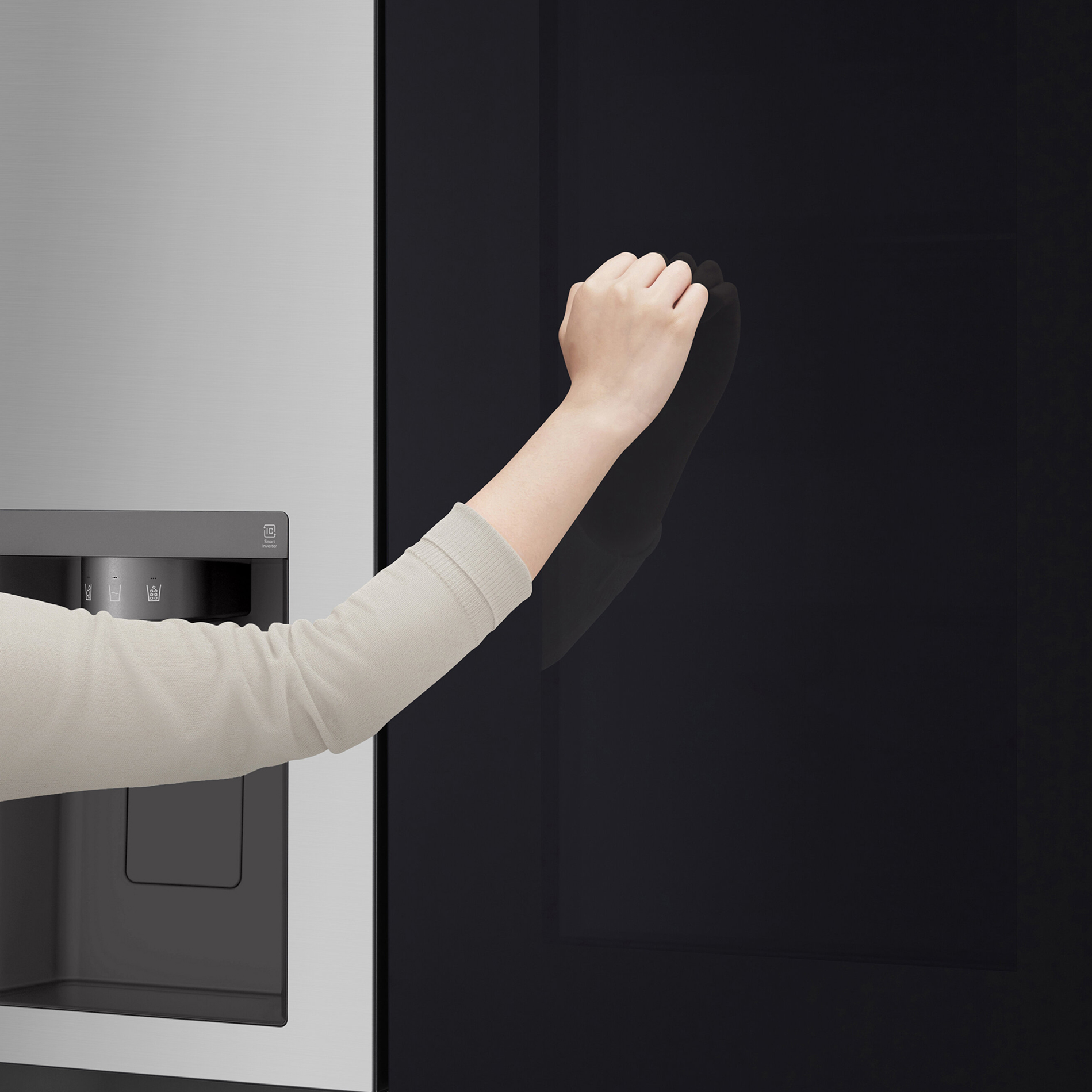 LG Multi-Door-Kühl-/Gefrierkombination GSGV81PYLL - mit InstaView® - Prime Silver - E