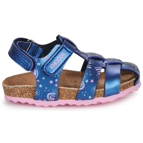 Geox - B SANDAL CHALKI GIRL - Bleu / Rose