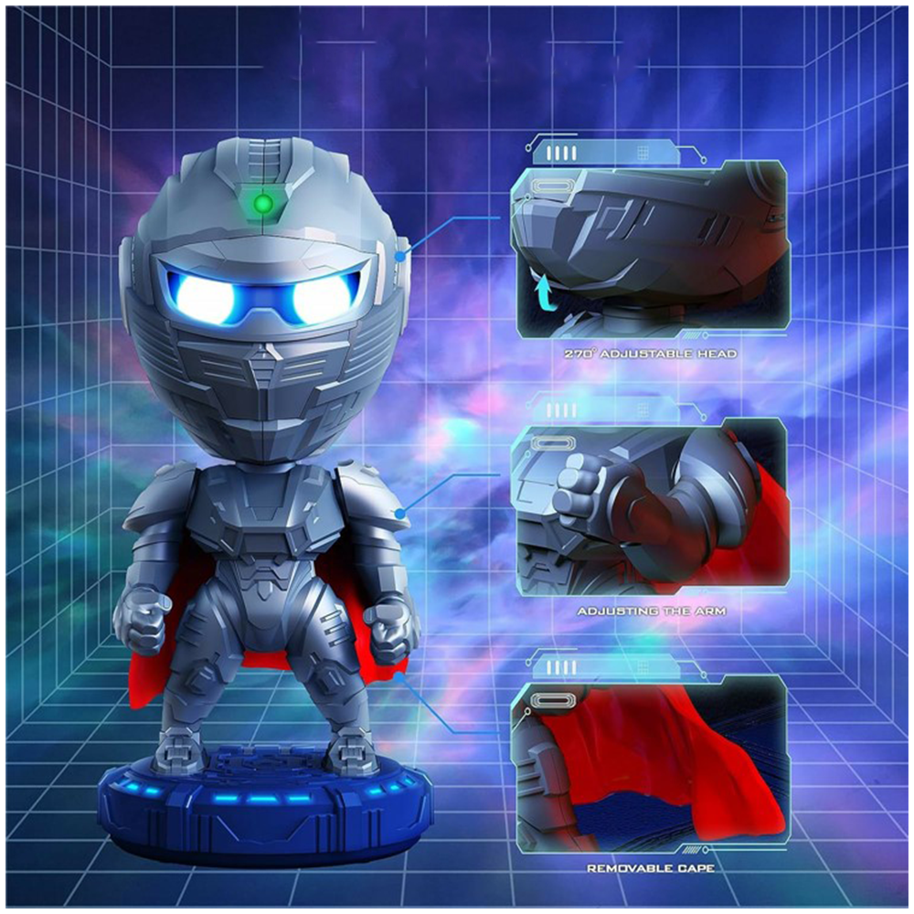 (Ø11x23cm) LED Roboter Sternenhimmel Projektor USB Nachthimmel Galaxy Lampe Nachtlicht inkl. Fernbedienung