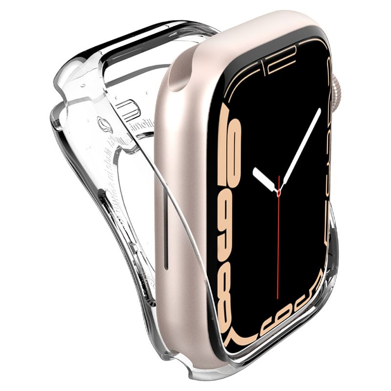 Apple Watch (45mm/44mm) Liquid Crystal Gummi Bumper Hülle (ACS04196) - Transparent