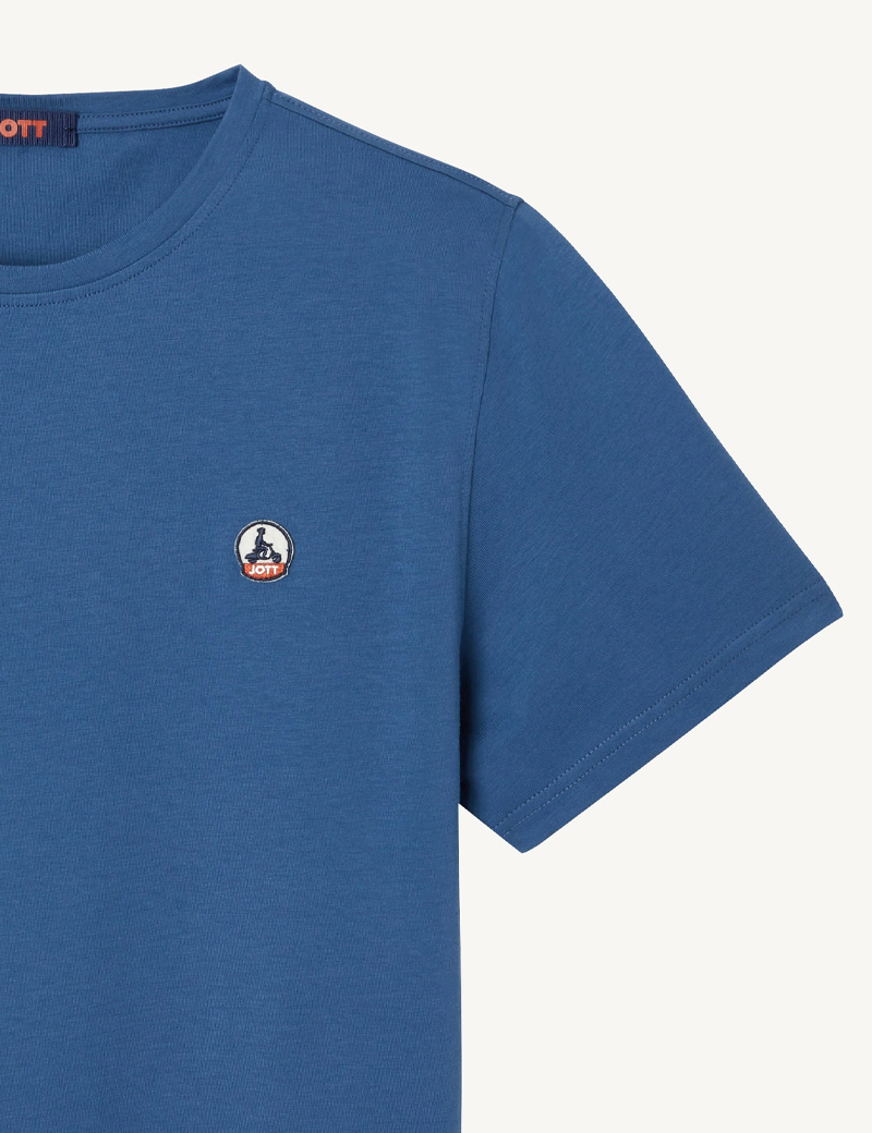 JOTT T-SHIRT HOMME MANCHES COURTES PIETRO BLEU JEAN