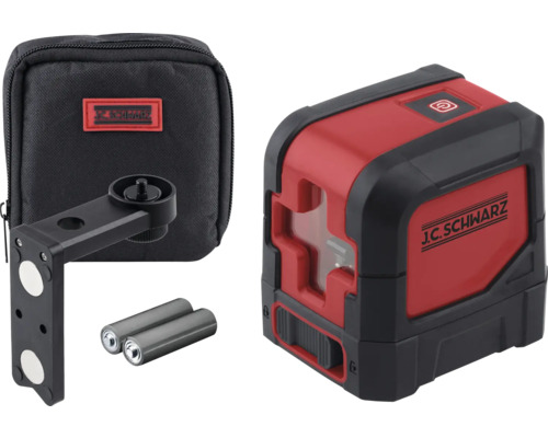 JC Schwarz Professionele Kruislijnlaser 15 m incl. accessoires