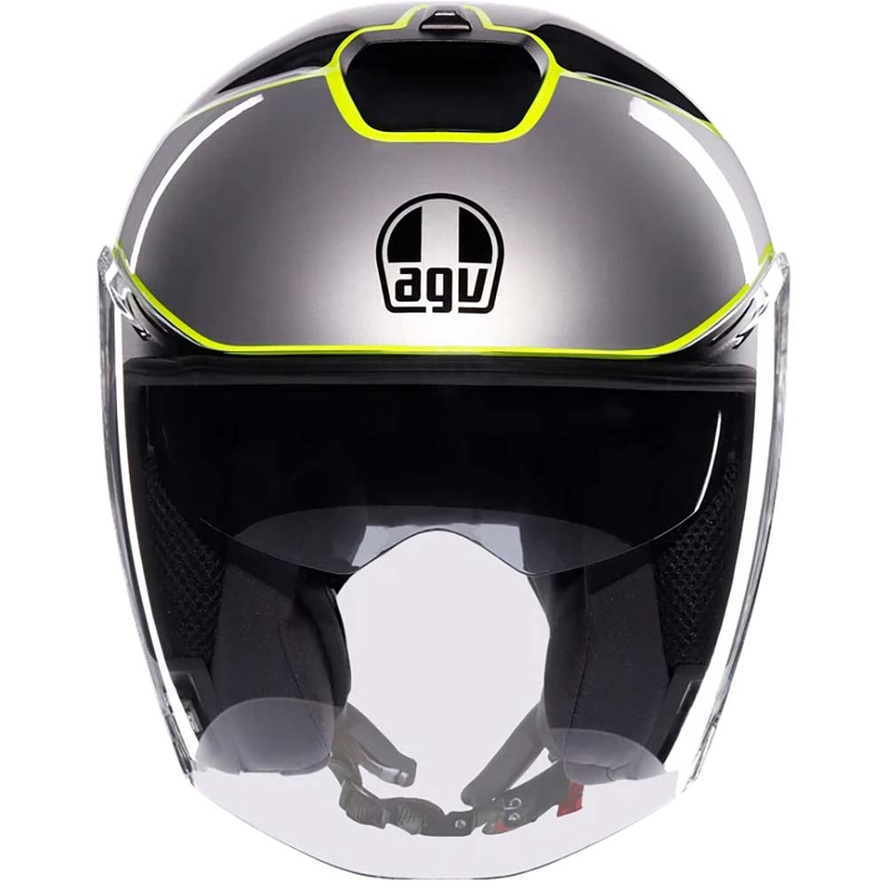 AGV - Casque Irides Davao Gris / Noir / Jaune fluo
