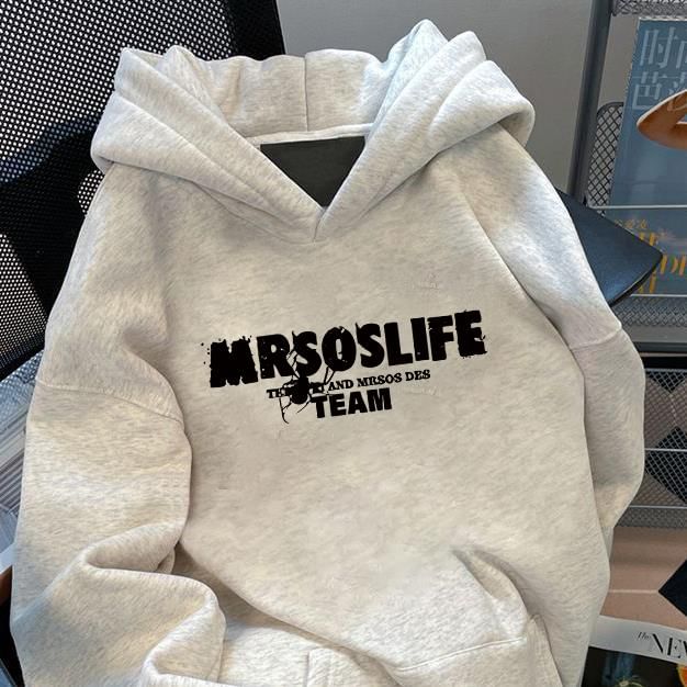Bay Go Mall - Spinnenprint Loose Fit Hoodie