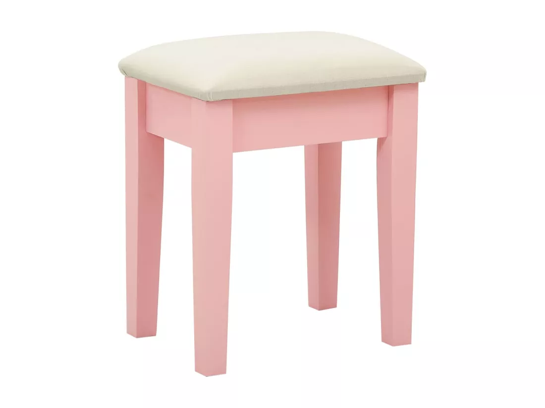 Coiffeuse et tabouret Rose 65x36x128 cm Bois de paulownia MDF