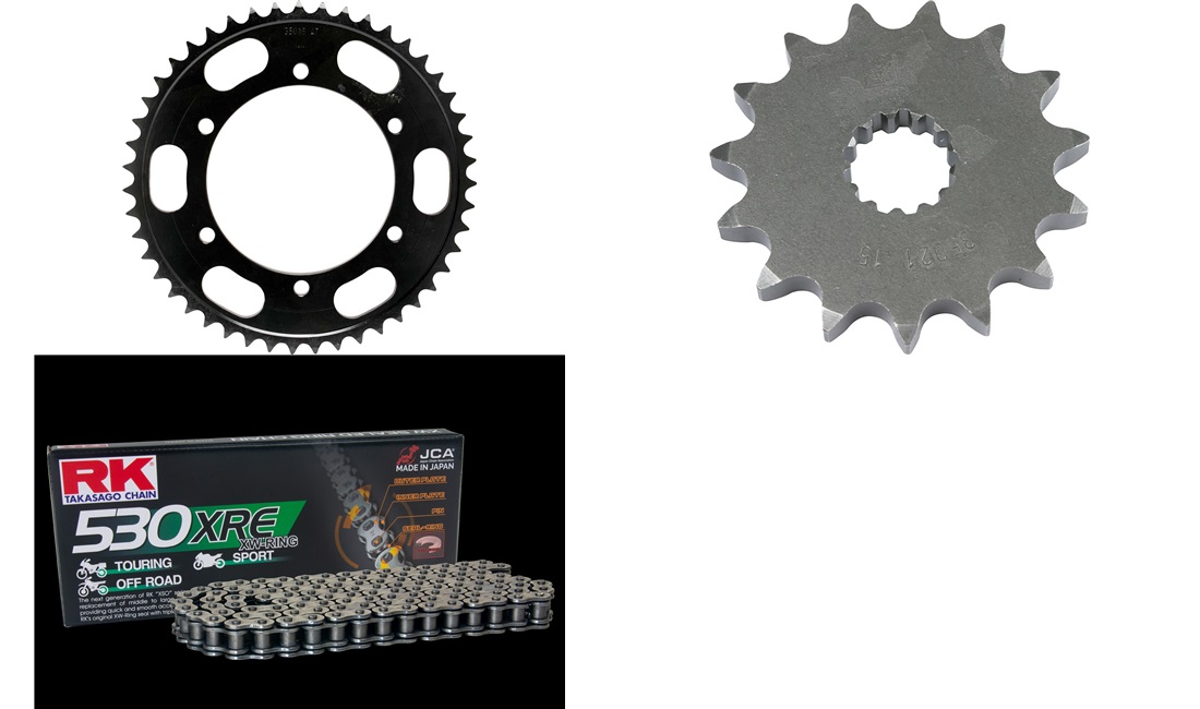 Kædekit RK 530XRE 15/47T, FZS600 Fazer 98-03