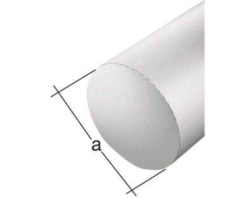 Ronde staaf aluminium zilver Ø 5 mm, 1 m
