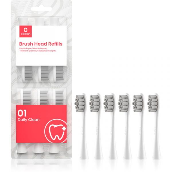 Oclean Brush Head Standard Clean 6 Pçs P2S6 W06 White