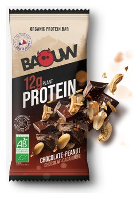 Barre protéinée Bio Baouw Chocolat/Cacahuètes - 50g