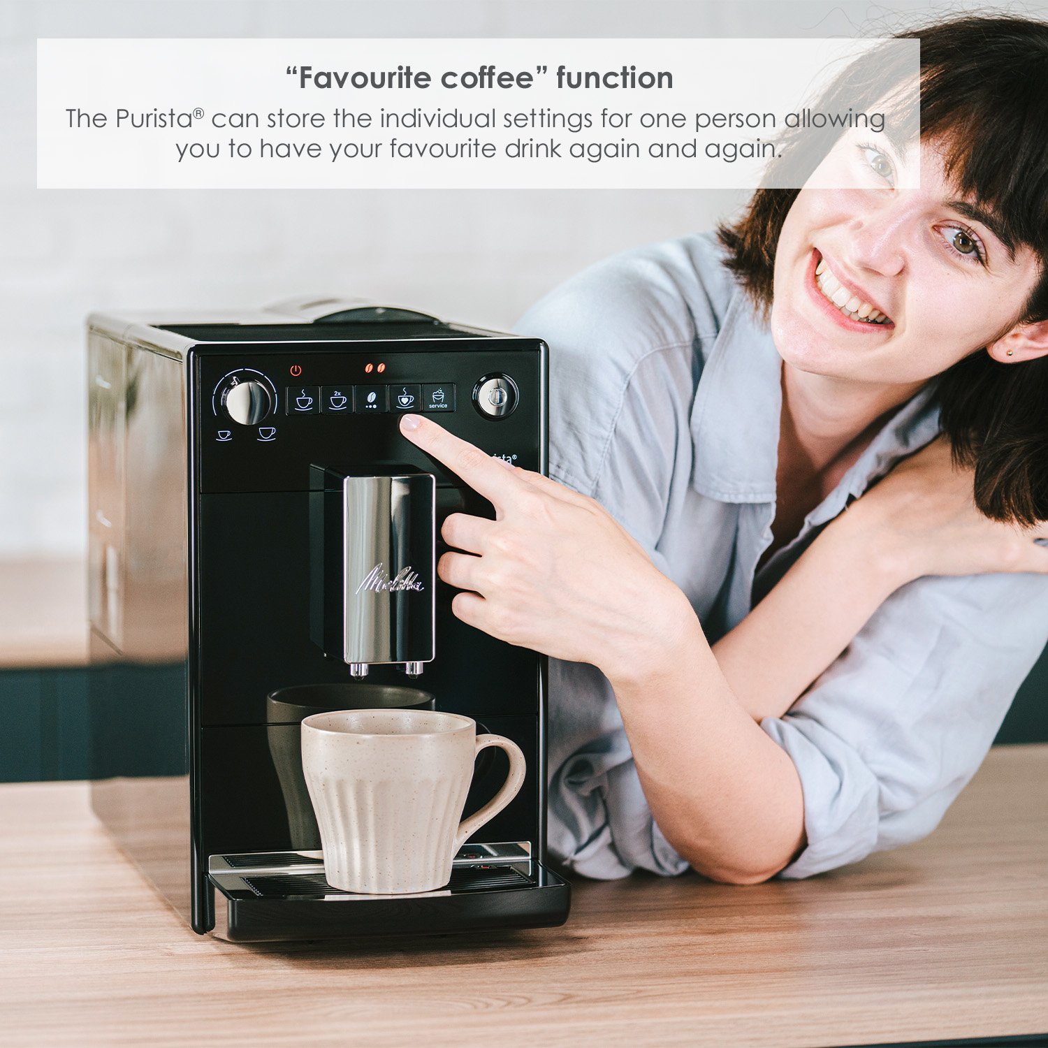 Purista®|Kaffeevollautomat Schwarz