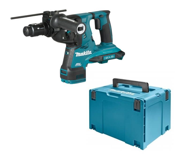 Makita DHR281PT4J 36V (2x18V) SDS-plus combihamer set (4x5.0Ah) in Mbox