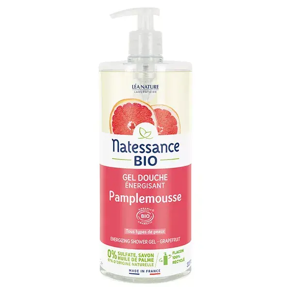 Gel de Banho Natessance Orgânico de Toranja 1L