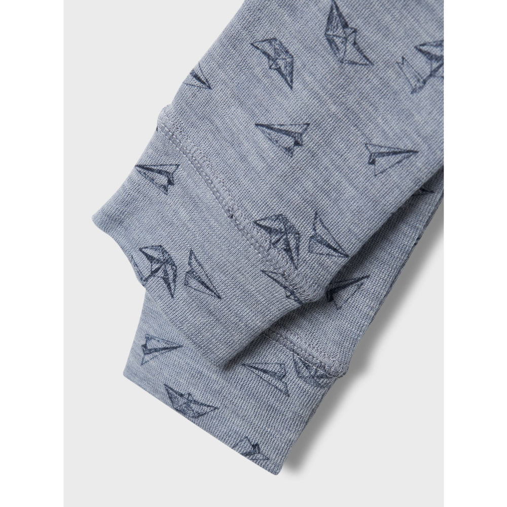 Køb Name It Tradewinds Aop Wang Uld Rib Long Johns Aop | Luksusbaby