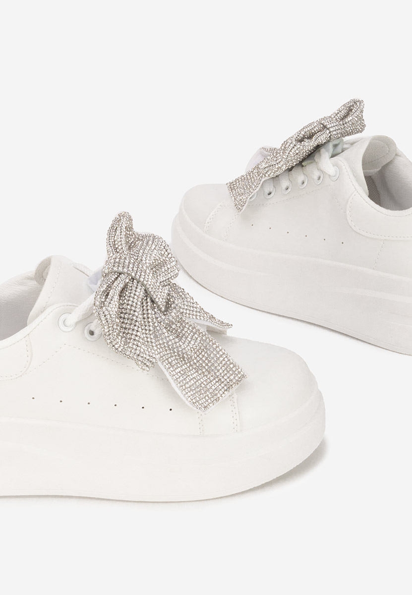 Baskets à plateforme blancs Anitta